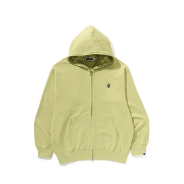 베이프 원포인트 후드집업 그린