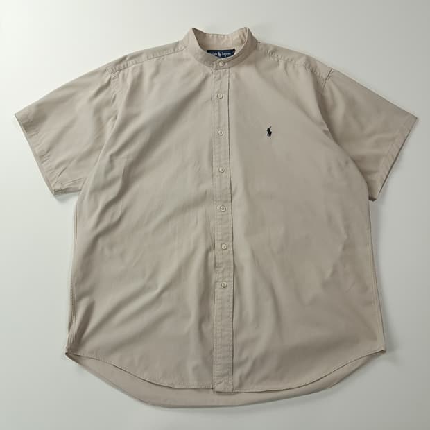 CJ773 L 폴로 블레이크핏 90s 그레이지 밴드카라 반팔 셔츠 남방
