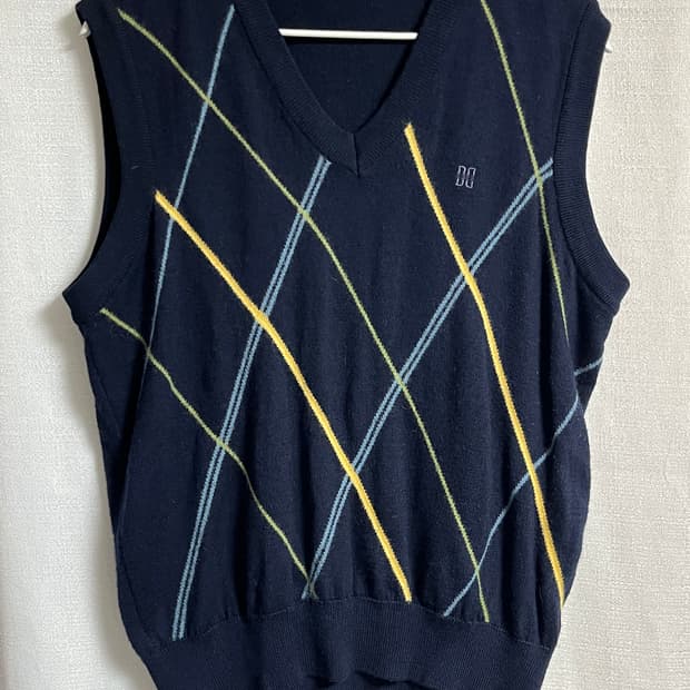 공용 닥스 아가일 니트 베스트 95