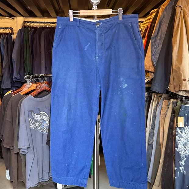 프렌치워크웨어 린넨 코튼 프렌치 워크팬츠