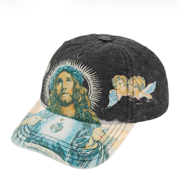 Supreme 예수 5 패널 블랙캡