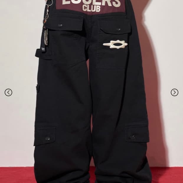루저스 클럽 멀티 카고포켓 와이드 면팬츠