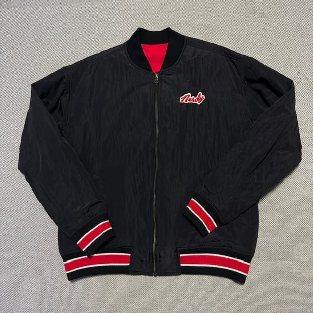 널디 리버시블 바시티 자켓