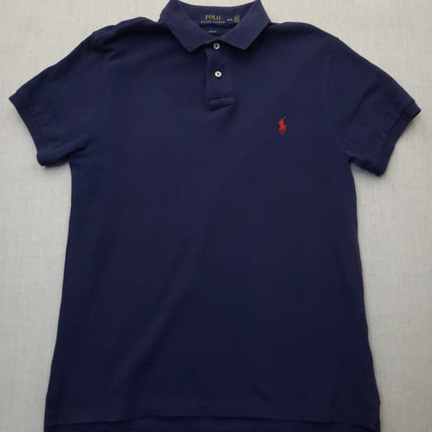 폴로 랄프로렌 네이비 반팔 카라티 m