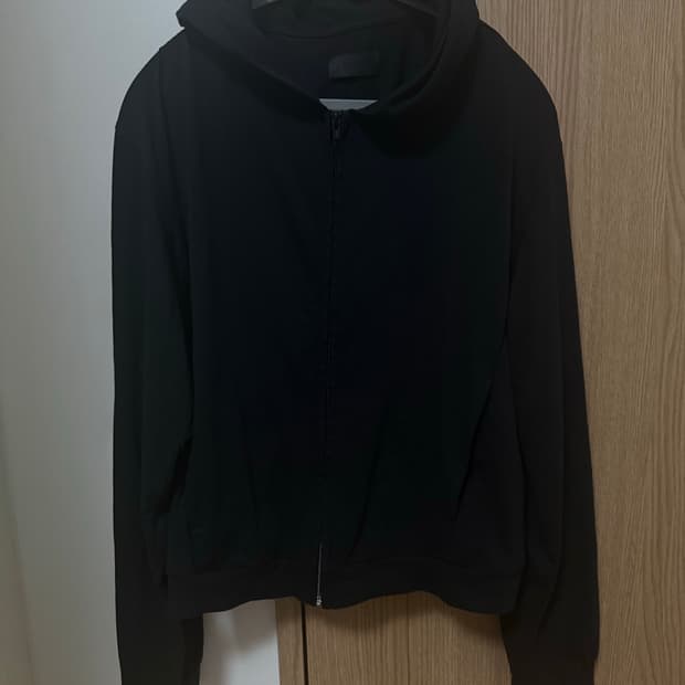 머듈 라운지 후드집업 블랙