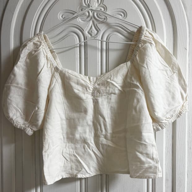 자라 아이보리 블라우스