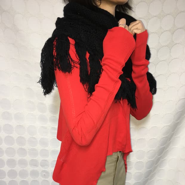 vintage 니트 넥워머