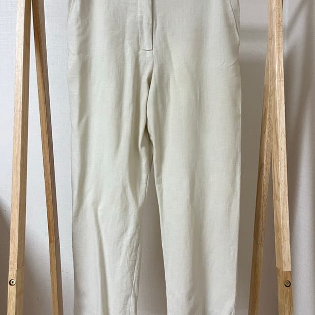 MaxMara 아이보리 린넨 팬츠 30 정품