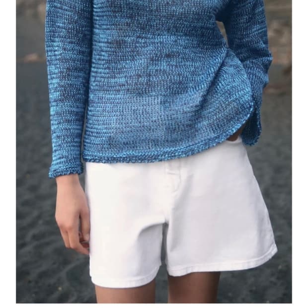 ZARA RIBBON TRIM KNIT SWEATER