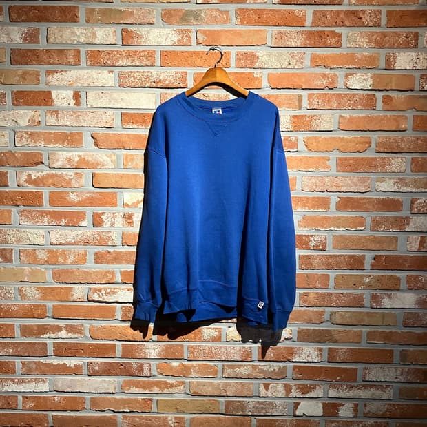 90s USA 빈티지 러셀 플레인 스웻 셔츠 맨투맨