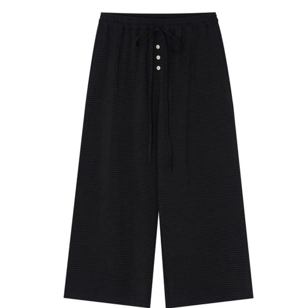 시오서울 banding stripe pants(black)