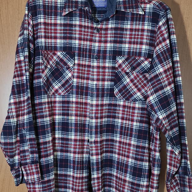 70s 펜들턴 체크 셔츠 2xl