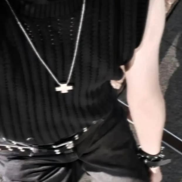 [노이어] 코튼 크로셰 롤링 베스트 (블랙)