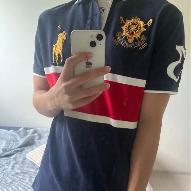 폴로 빅포니 1996 헤리티지 자수 금장 카라티