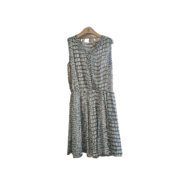 (드라이 크리닝 완료)아이잗컬렉션 아이잗바바 민소매 프릴원피스 청록 블랙