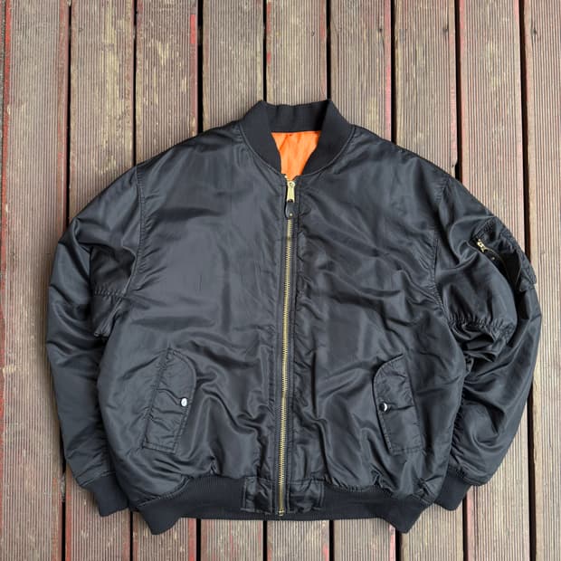 빈티지 cwu 항공점퍼 블랙