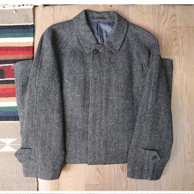 일본판 j press 제이프레스 스코틀랜드산 울100% 헤링본 코트