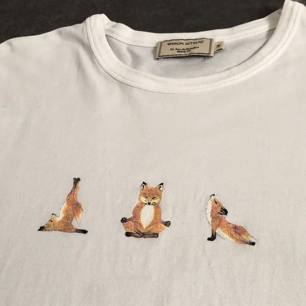 (XL) MAISON KITSUNE 메종키츠네 요가 3 반팔 티셔츠