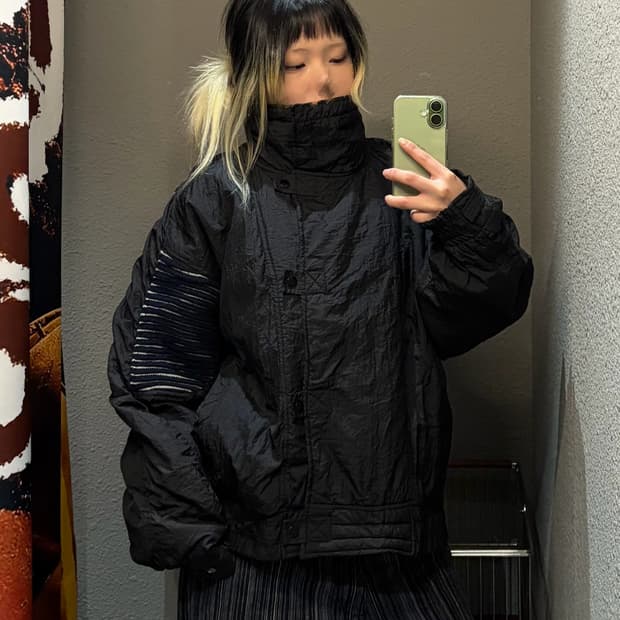 빈티지 디테일 봄버자켓