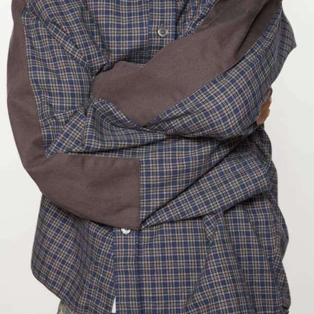 아크네 스튜디오 체크 버튼업 셔츠