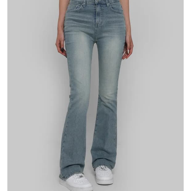 블랙업 롱 슬림 부츠컷 데님 017