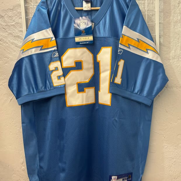 NFL X 리복 LA 차저스 블루 유니폼 져지 2XL