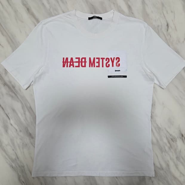 시스템옴므 DEAN 패치 반팔 티셔츠