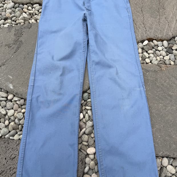 1980s WASHED BLUE VINTAGE FRENCH 프렌치워크팬츠