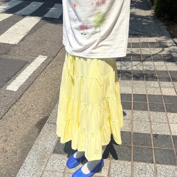페스토 셔링 스커트