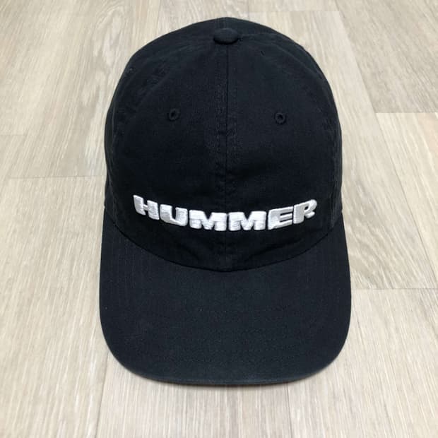 (ONE SIZE) 험머 HUMMER OG 로고 솔리드 볼캡 블랙 모자