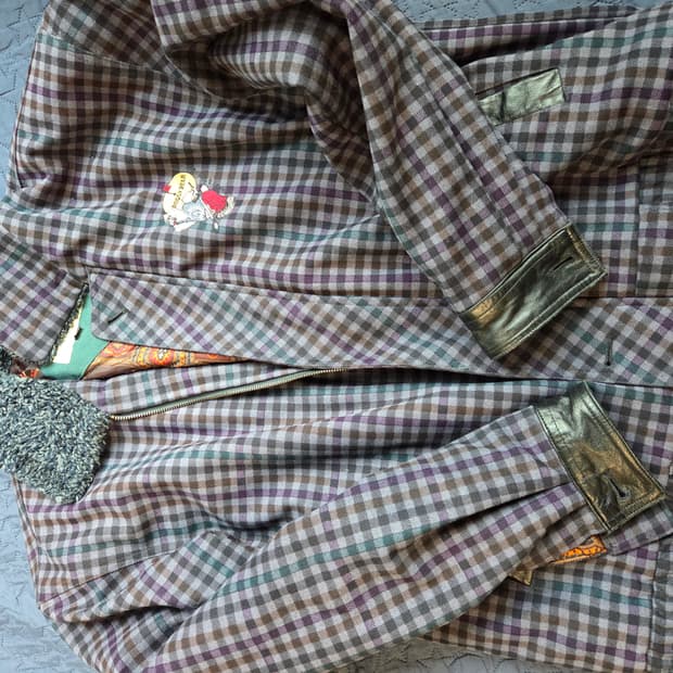 일본 빈티지 백곰자수자켓 XL