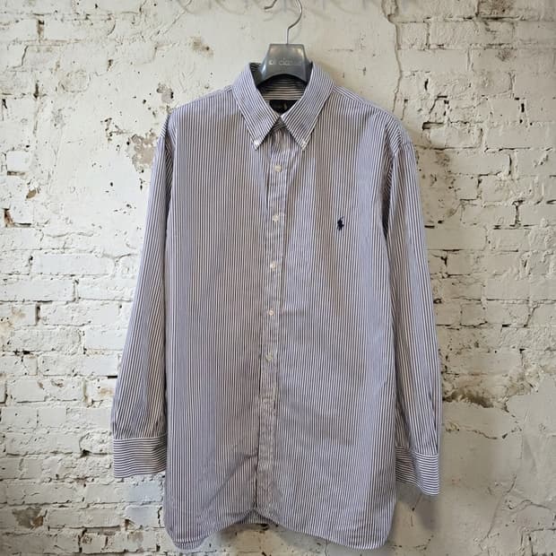 랄프로렌 스트라이프 셔츠  슬림핏 110 