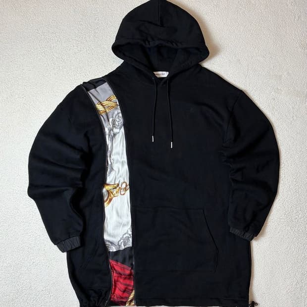 앤더슨벨 그래픽 집 오버 롱 후드티 PN7935