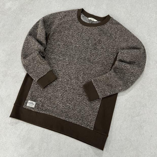 빈폴 아웃도어 헤링본 맨투맨 브라운 XL