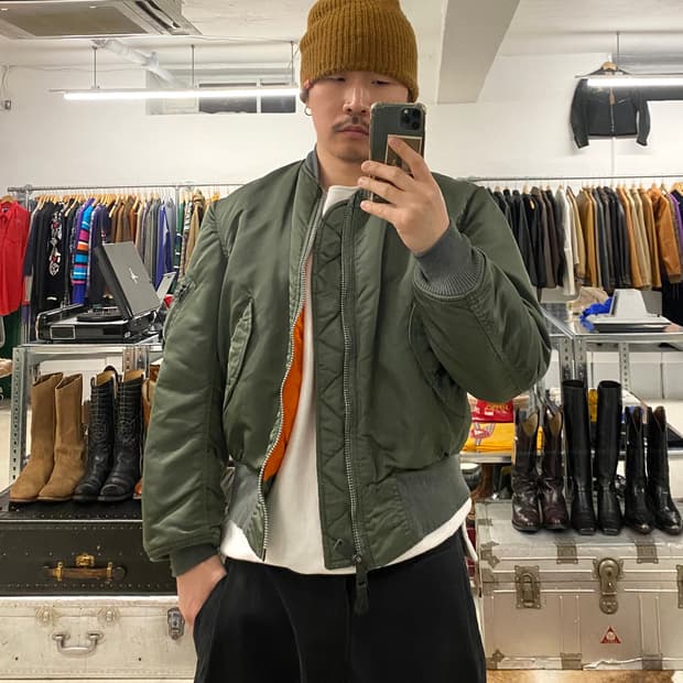 80s ALPHA INDUSTRIES ma-1 80년대 알파인더스트리