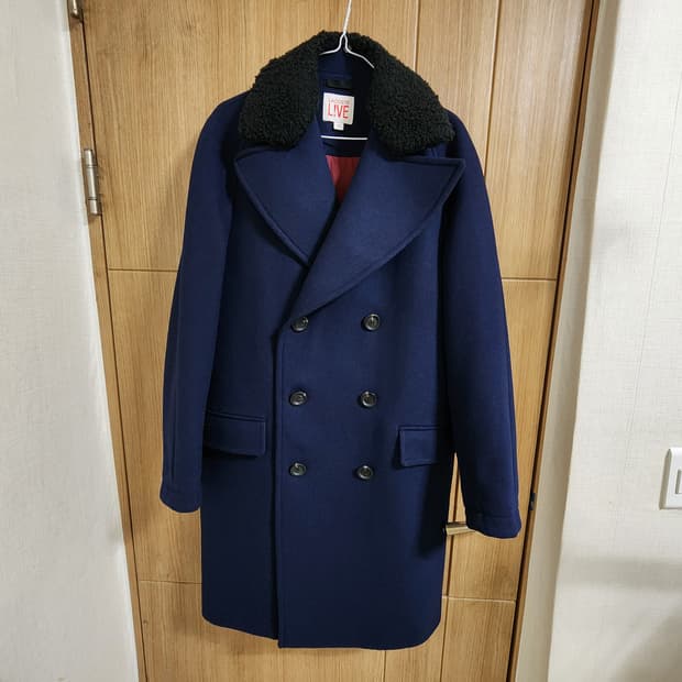 (XS)라코스테 더블 울 코트