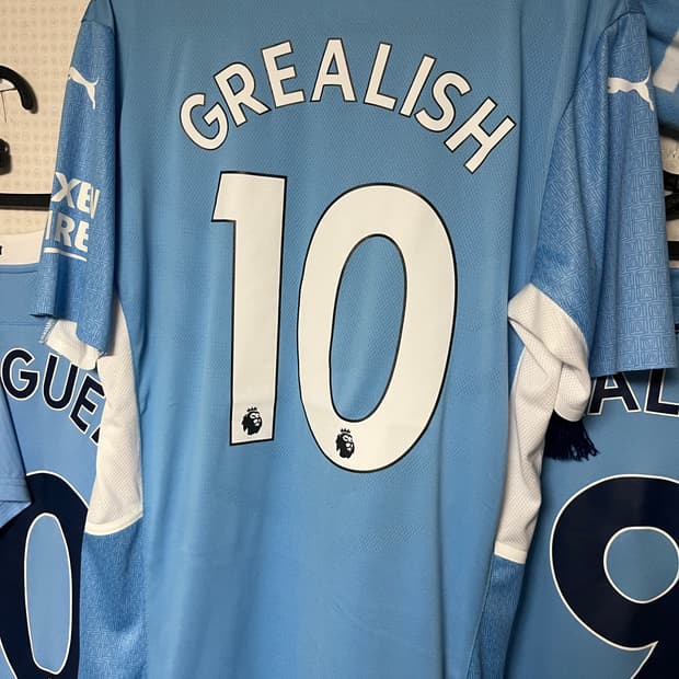 맨체스터 시티 21-22 시즌 그릴리시 어센틱 유니폼