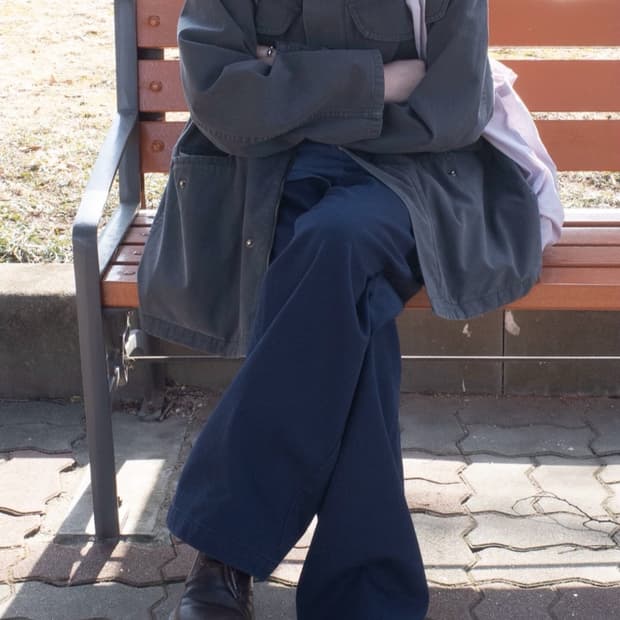 Washed Military Jacket (Dark gray)