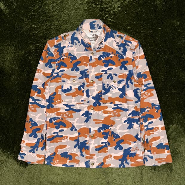 [105] 노스페이스 화이트 라벨 멀티 카모 스냅 필드 자켓