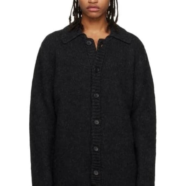 아워레가시 빅가디건 쉐도우 블랙