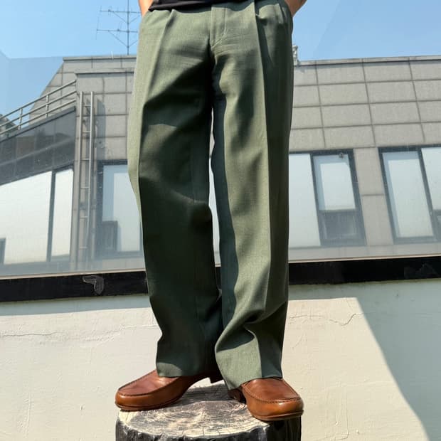 버버리 90s 울 슬랙스