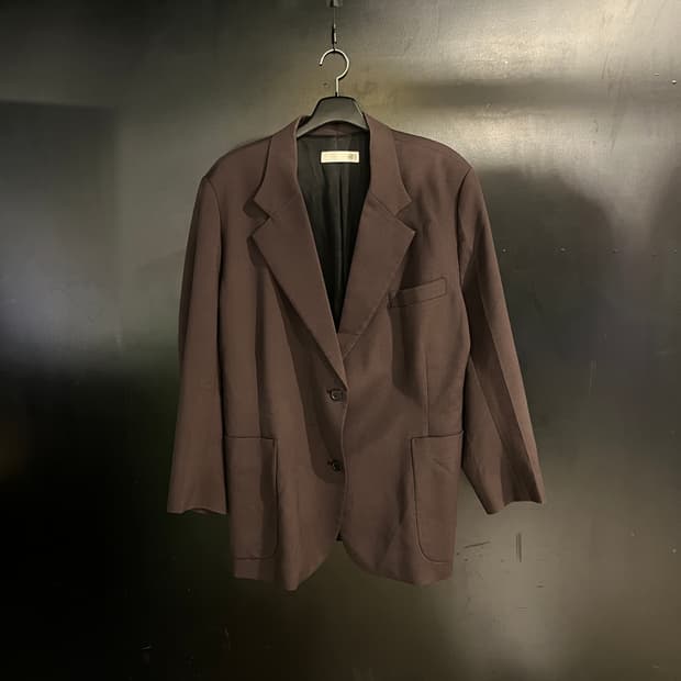 렉토 브라운 싱글 블레이저 자켓