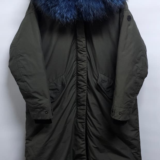 코오롱스포츠 여성 구스다운 롱패딩 90 오버핏