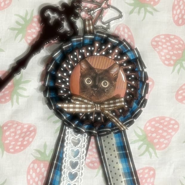 🐈‍⬛ 초코캣 로제트 키링 🌀