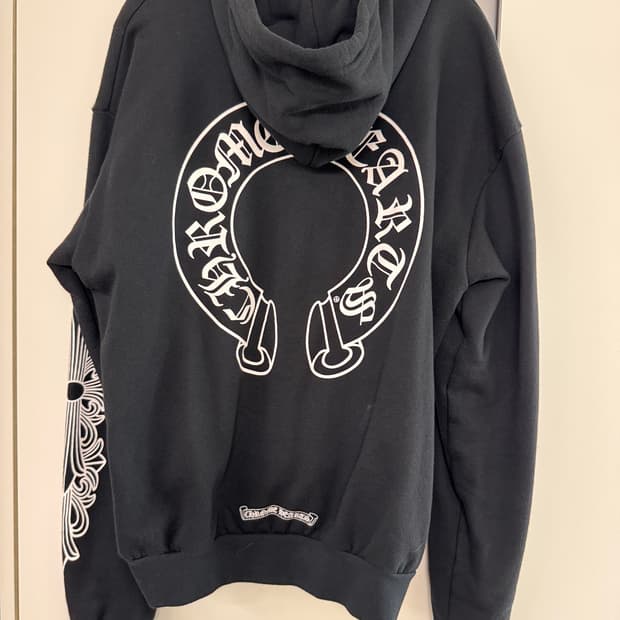Chrome hearts 홀스슈 플로랄 후드집업 s 