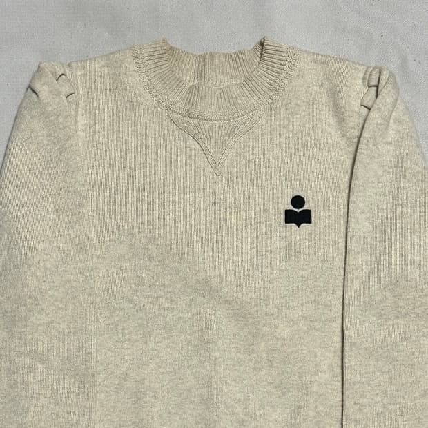 34 이자벨마랑 켈라야 로고 코튼 니트