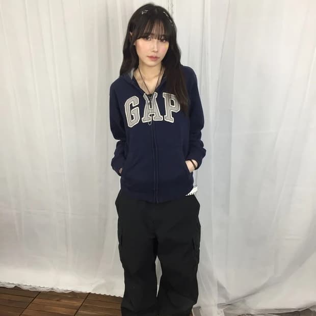 GAP Kids Big Logo Zip Hoodie