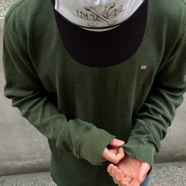 90-00s Polo jeans Distressed Thermal