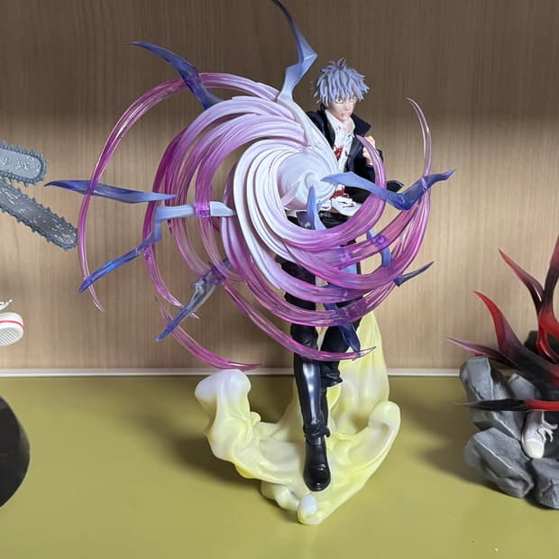 주술회전-고조,유타/ 체인소맨-덴지 피규어