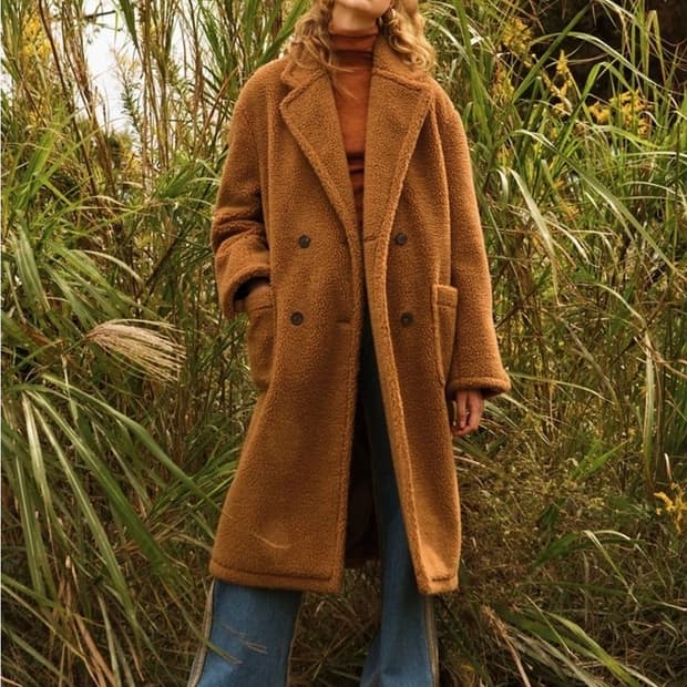 앤더슨벨 테디베어 울 코트 M